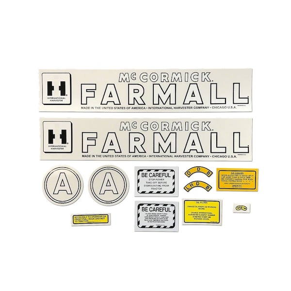 IH A (1945-52) Mylar Decal Set